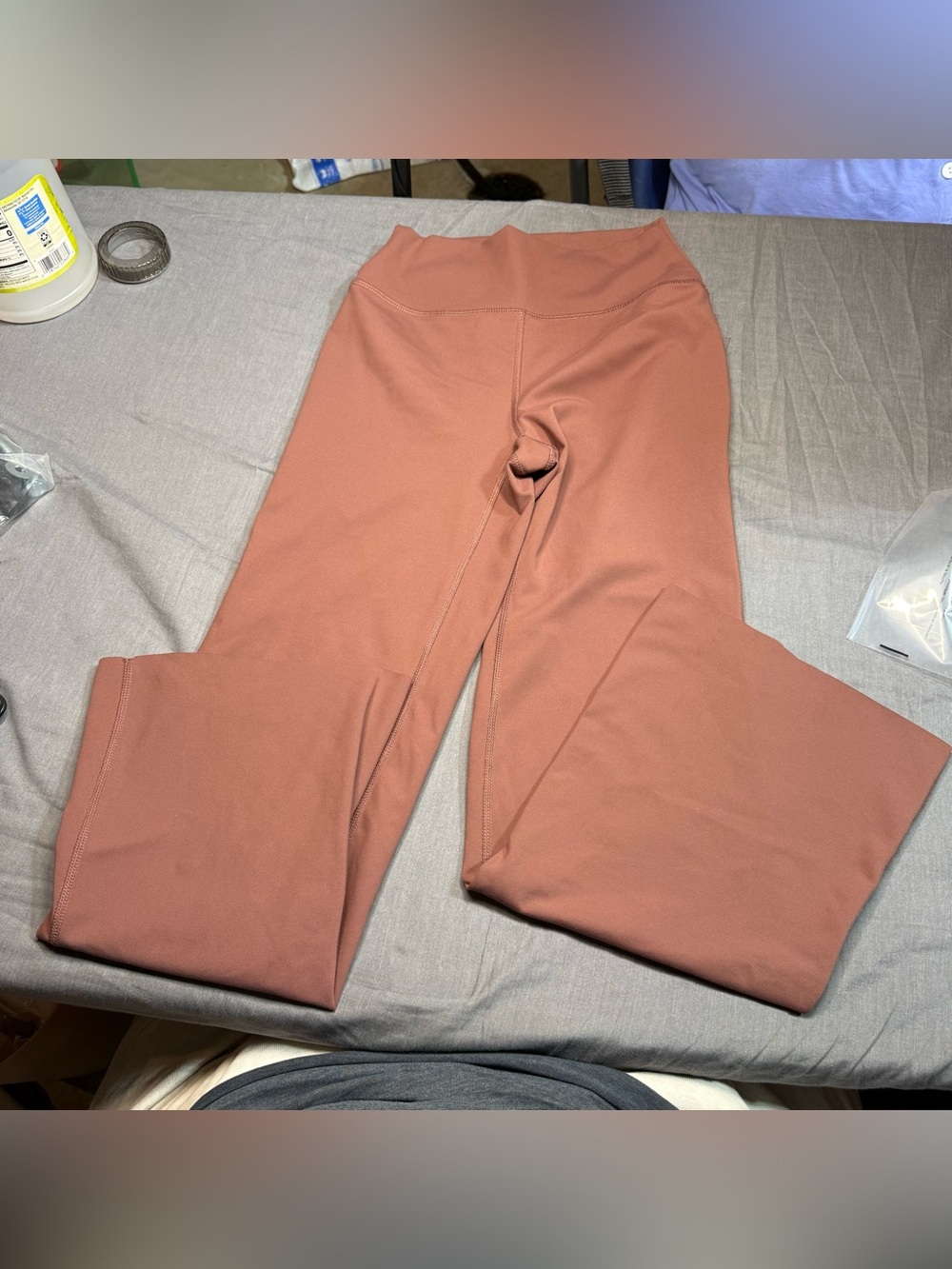 Women's High-Rise flare leggings in Rusty Terracotta